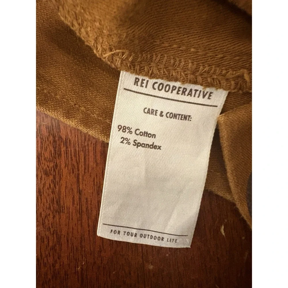 REI Co-Op Pants Mens 36x32 Brown Trailsmith Jogger Double Knee Drawstring Hiking - Picture 10 of 10